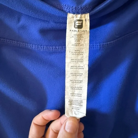 Athleta and Fabletics Blue ombré Activewear Top and leggings set - Picture 5 of 7